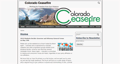 Desktop Screenshot of coloradoceasefire.org