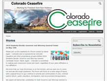 Tablet Screenshot of coloradoceasefire.org